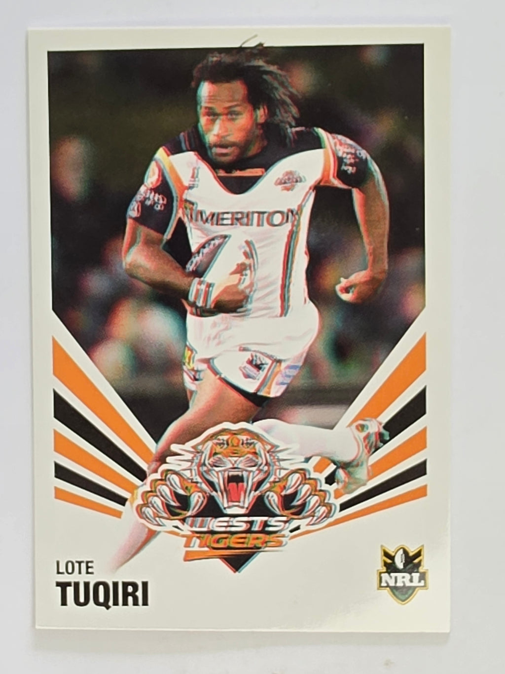 NRL 2012 Daily Telegraph | #192 Lote Tuqiri | Wests Tigers