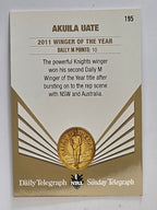 NRL 2012 Daily Telegraph | #195 Akuila Uate Dally M