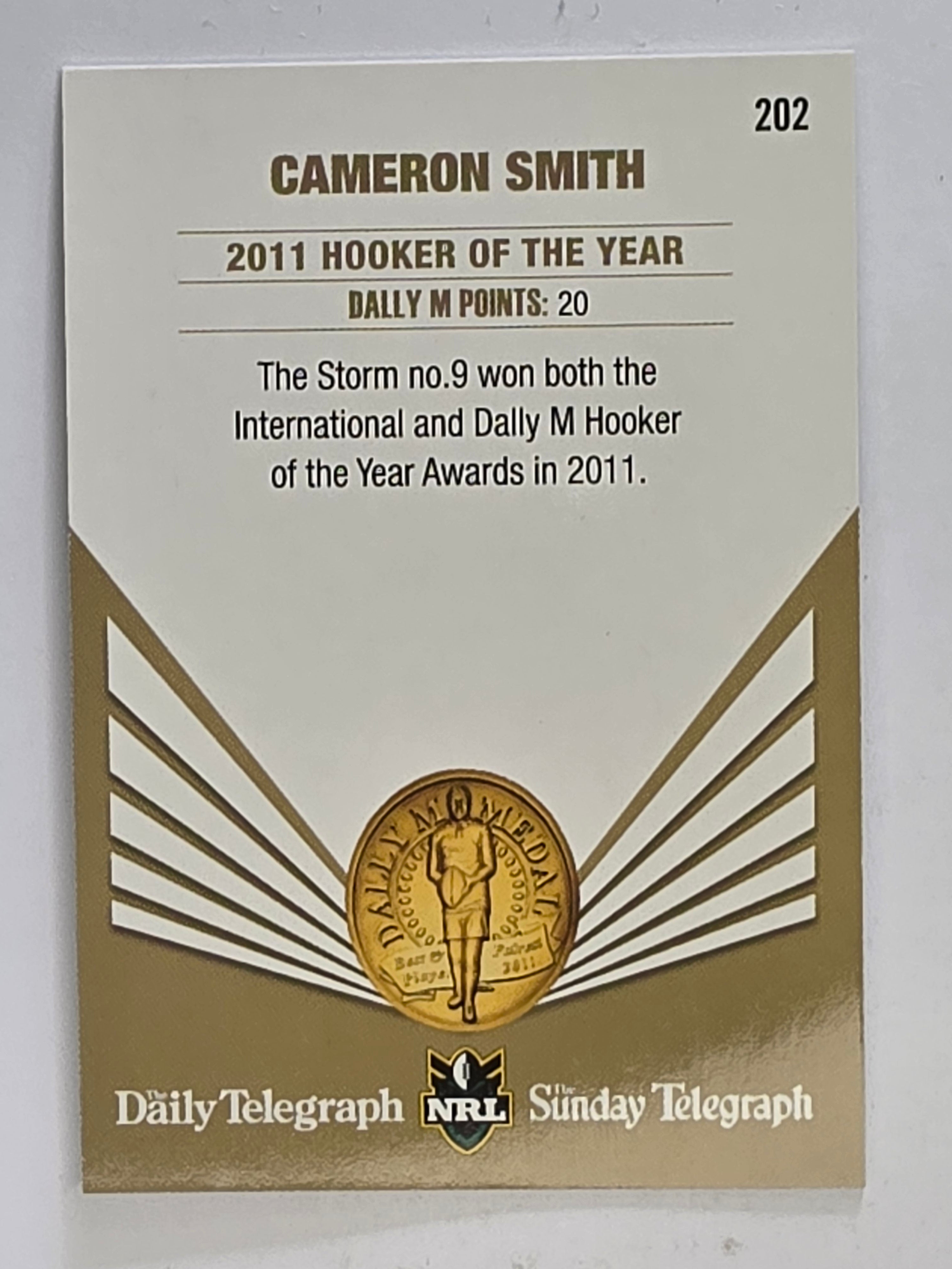 NRL 2012 Daily Telegraph | #202 Cameron Smith Dally M