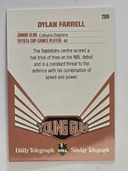 NRL 2012 Daily Telegraph | #209 Dylan Farrell Young Gun