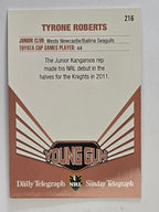 NRL 2012 Daily Telegraph | #216 Tyrone Roberts Young Gun