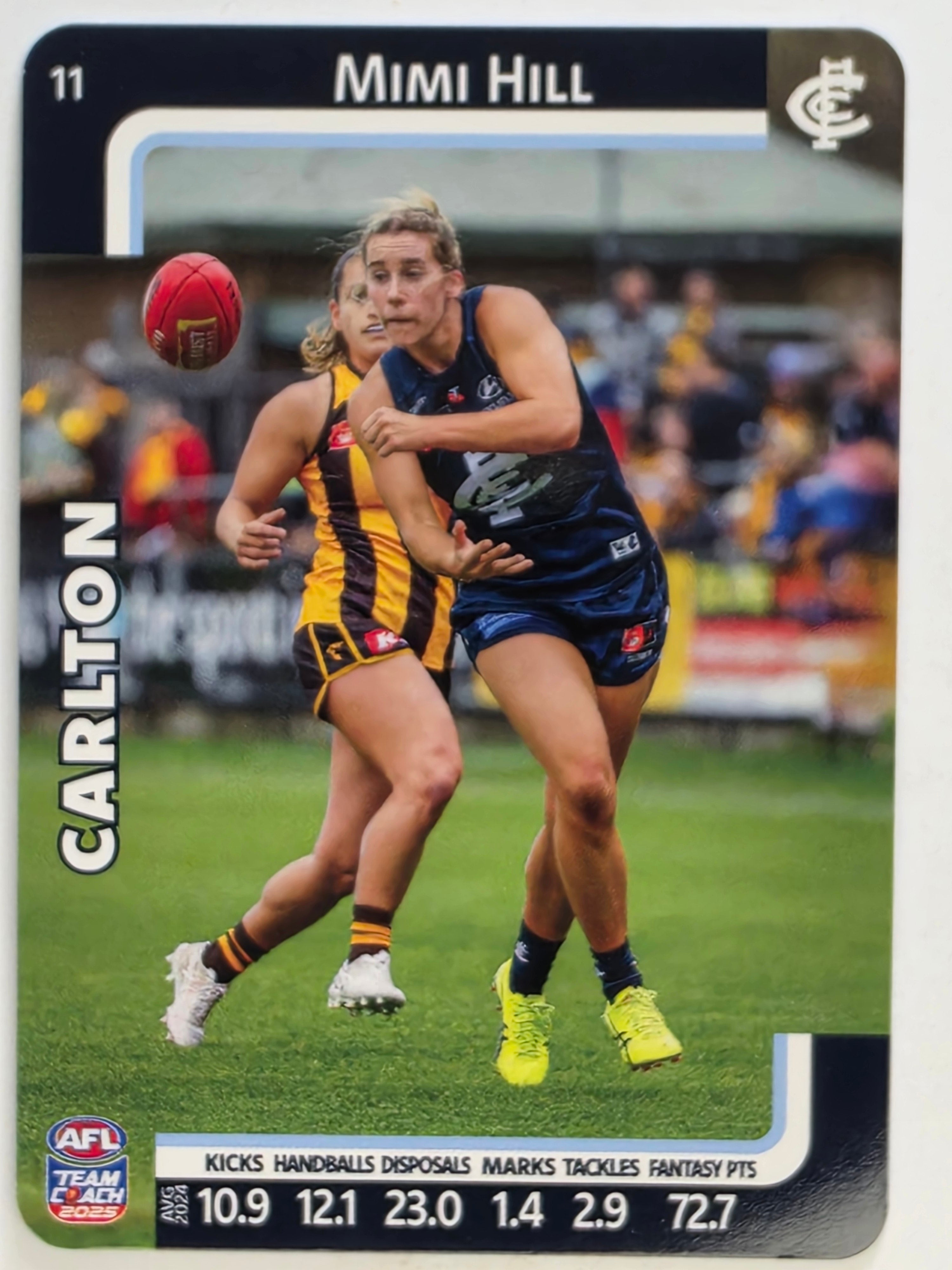 2025 AFLW TeamCoach | #011 Mimi Hill | Carlton Blues