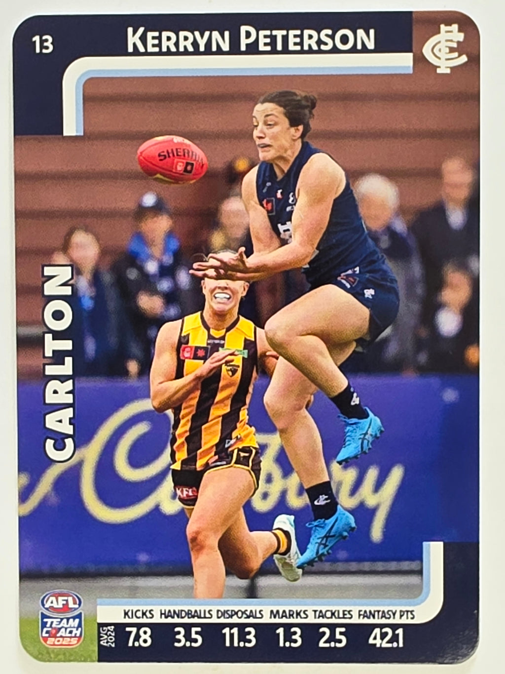 2025 AFLW TeamCoach | #013 Kerryn Peterson | Carlton Blues