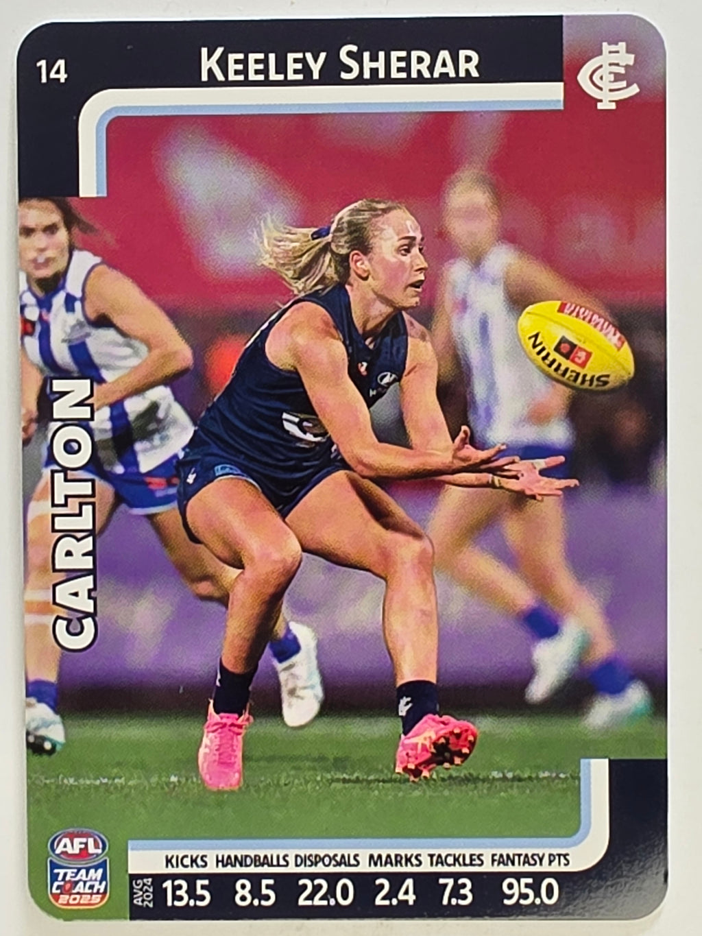 2025 AFLW TeamCoach | #014 Keeley Sherar | Carlton Blues