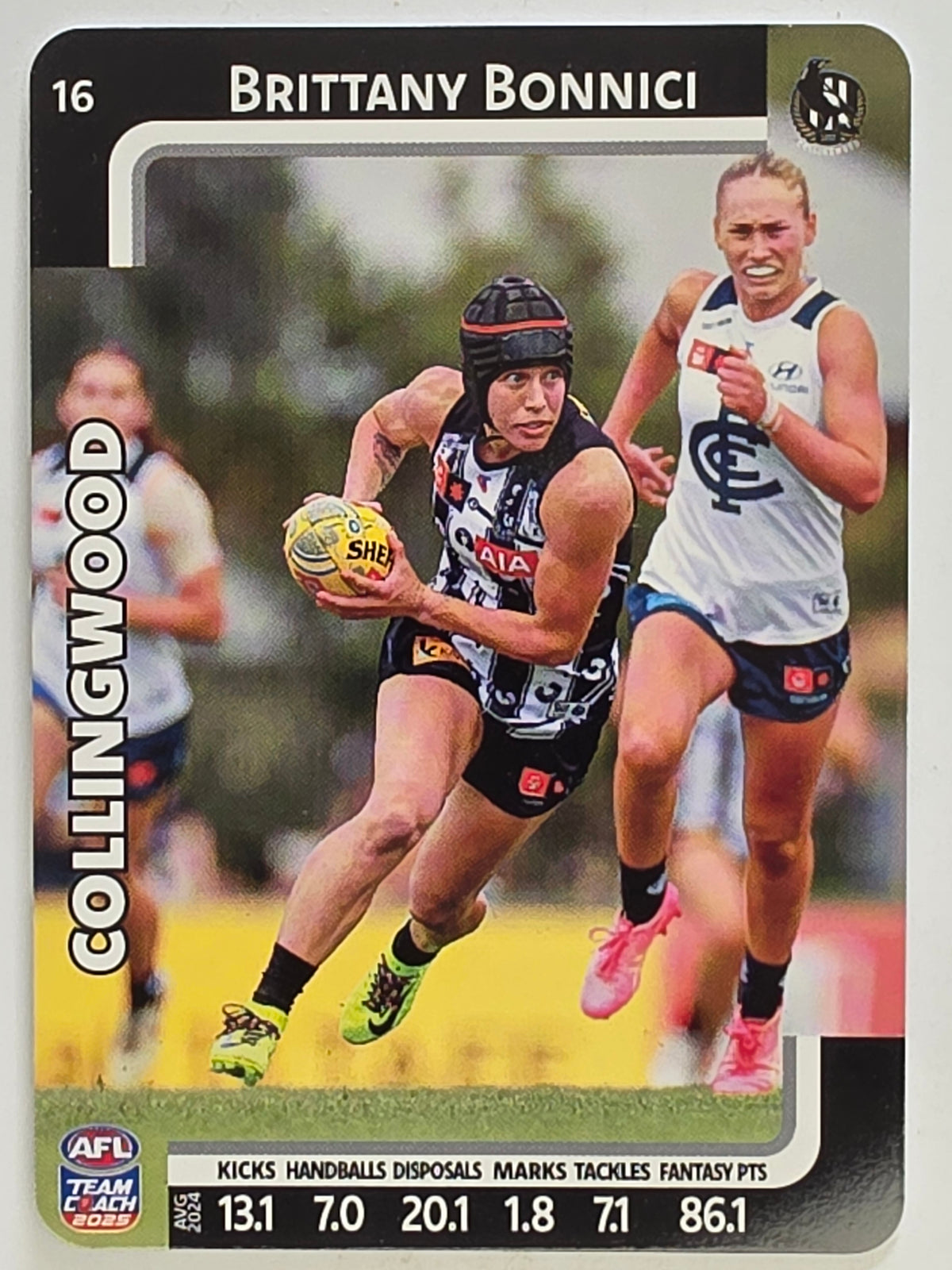 2025 AFLW TeamCoach | #016 Brittany Bonnici | Collingwood Magpies