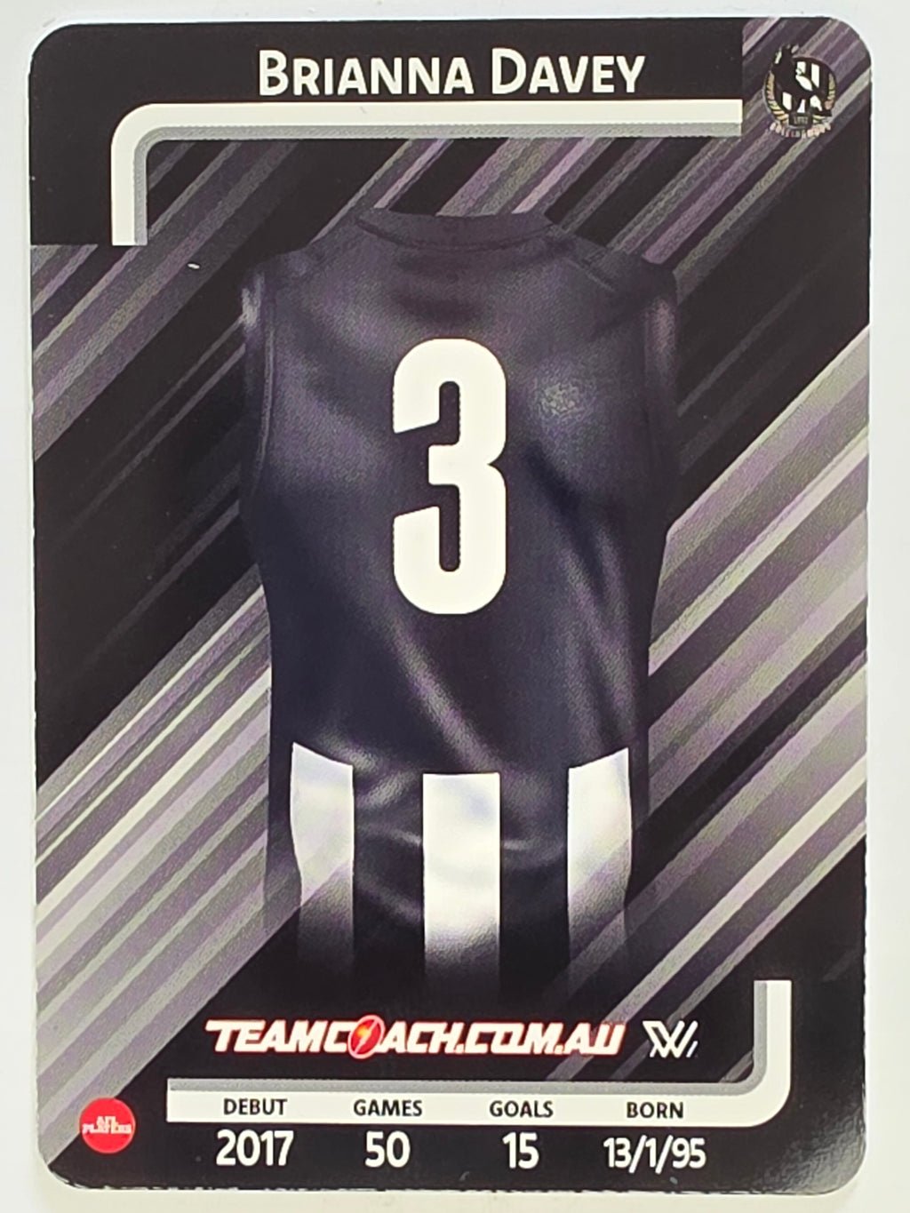 2025 AFLW TeamCoach | #018 Brianna Davey | Collingwood Magpies