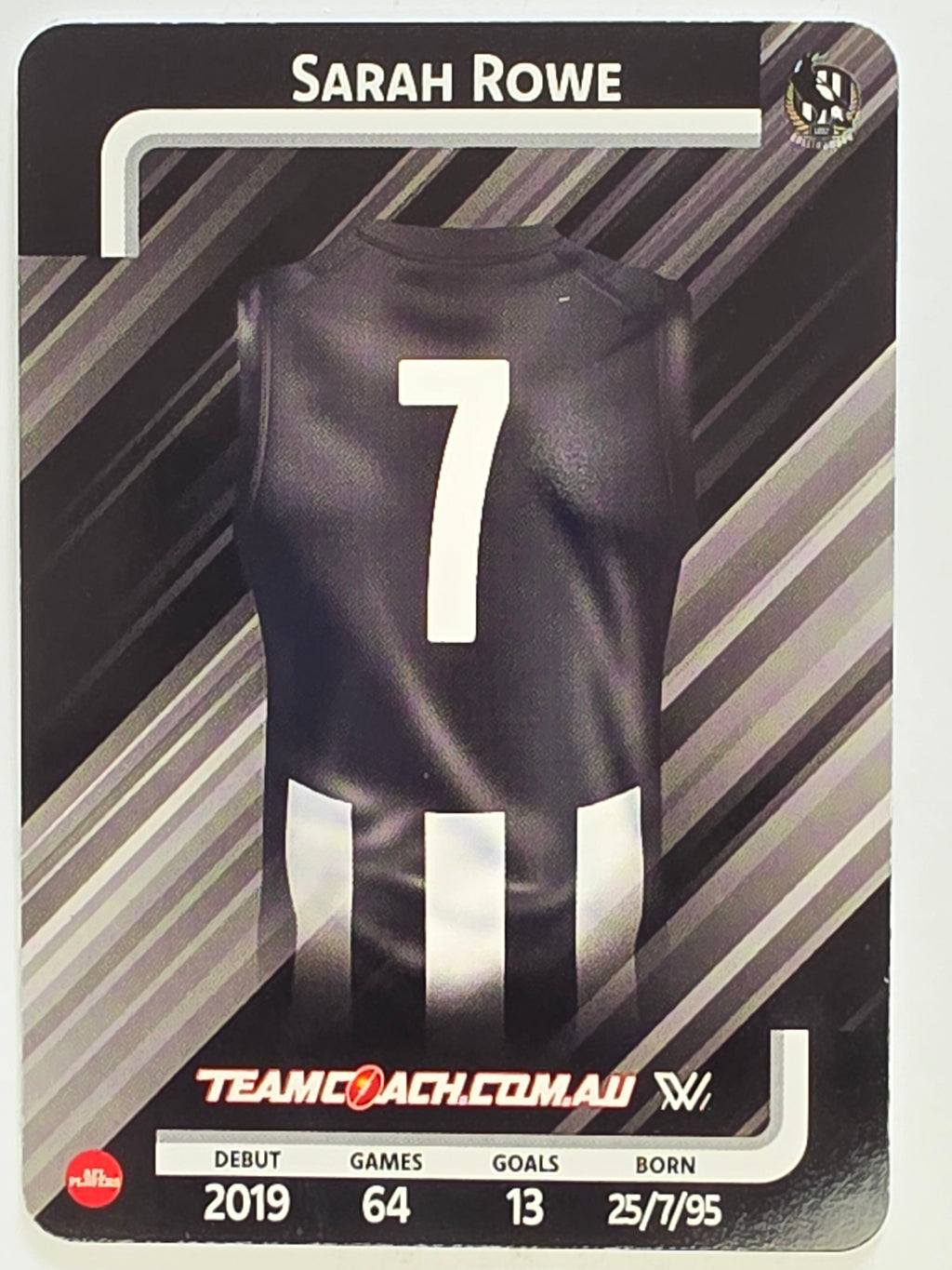 2025 AFLW TeamCoach | #019 Sarah Rowe | Collingwood Magpies