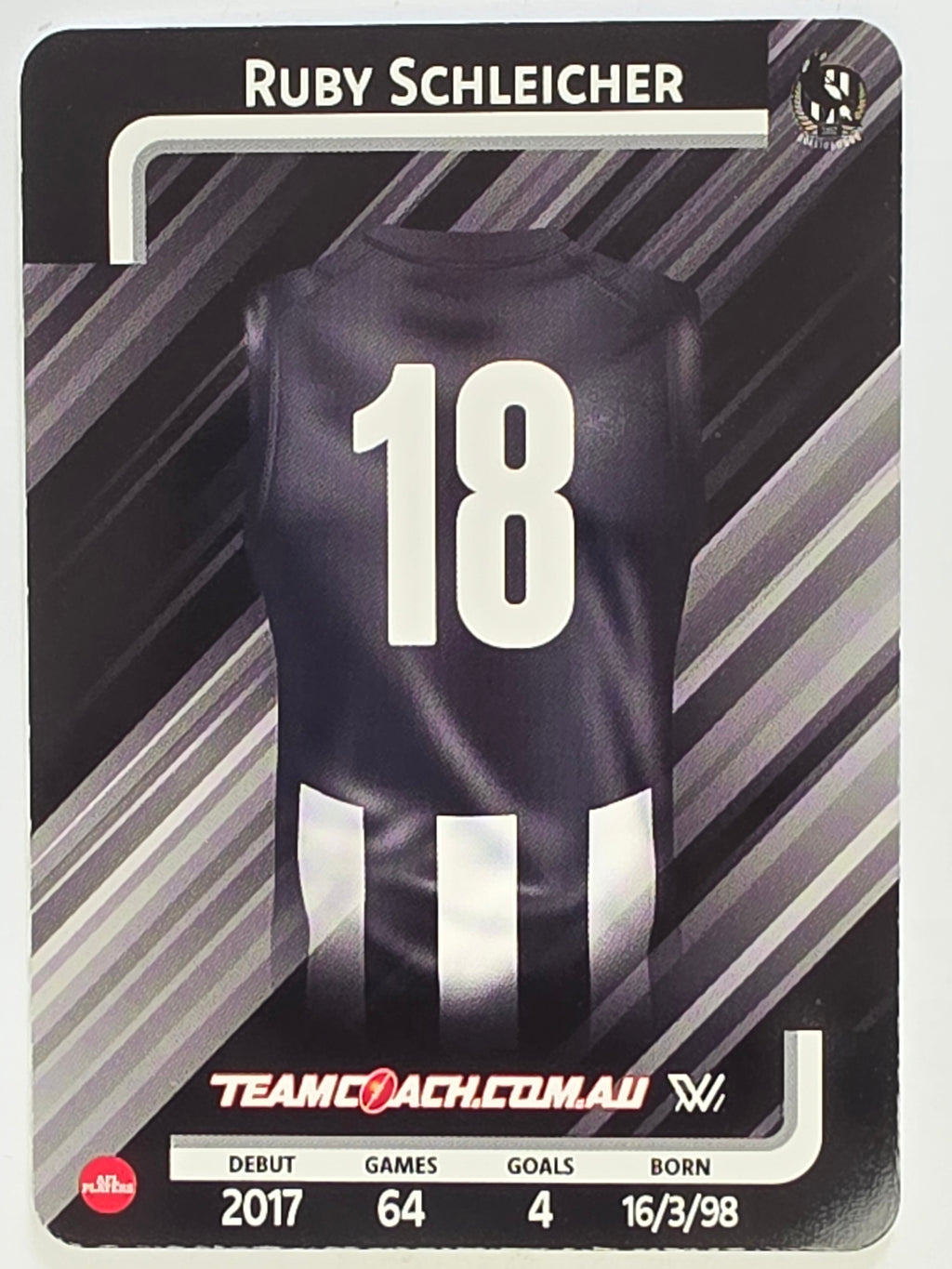 2025 AFLW TeamCoach | #020 Ruby Schleicher | Collingwood Magpies