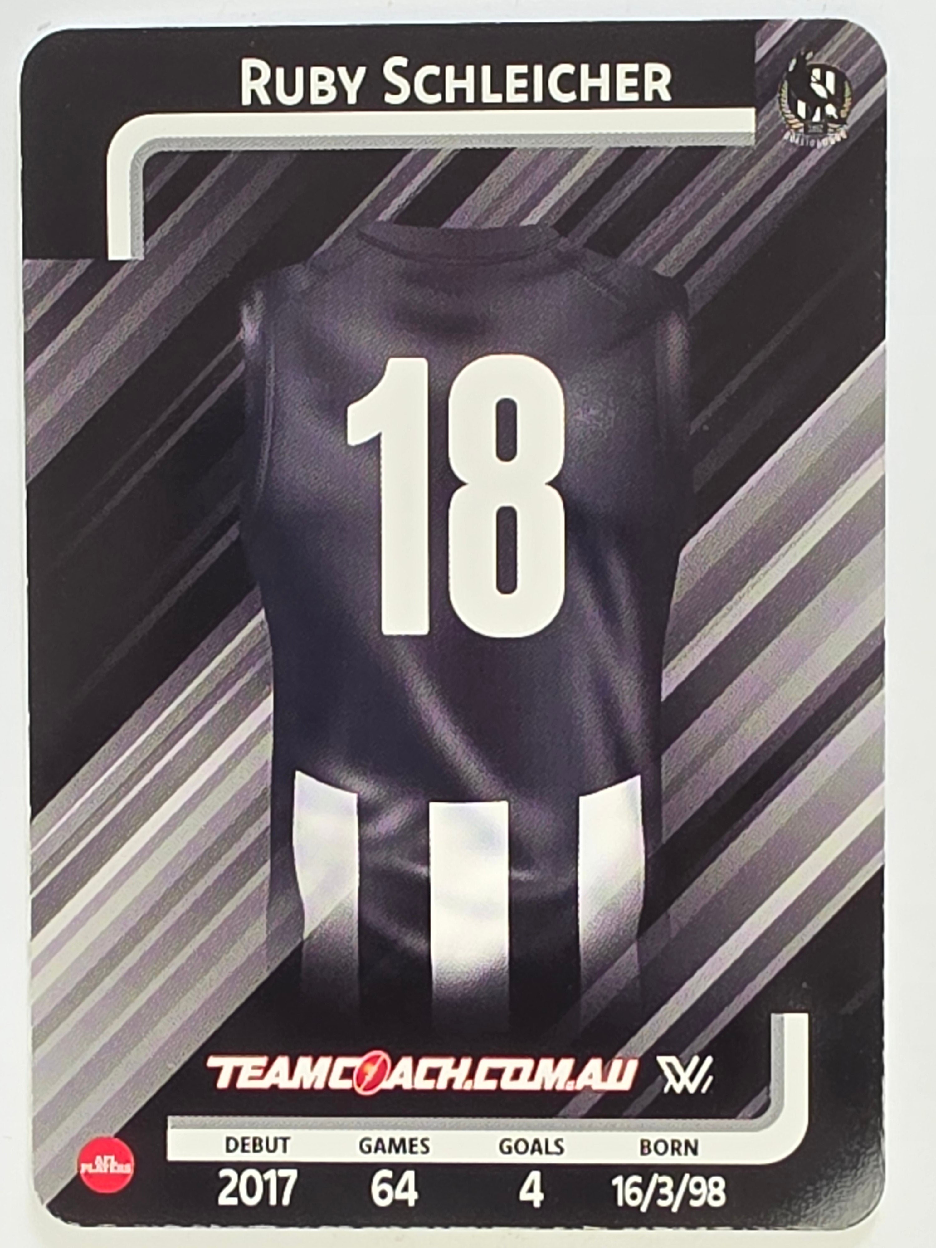 2025 AFLW TeamCoach | #020 Ruby Schleicher | Collingwood Magpies