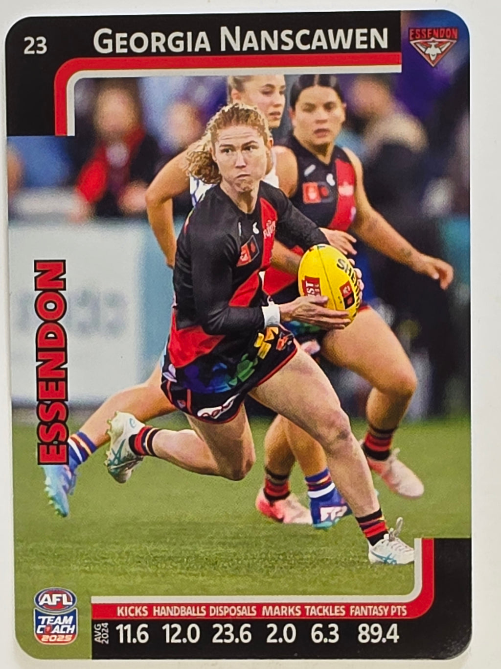 2025 AFLW TeamCoach | #023 Georgia Nanscawen | Essendon Bombers