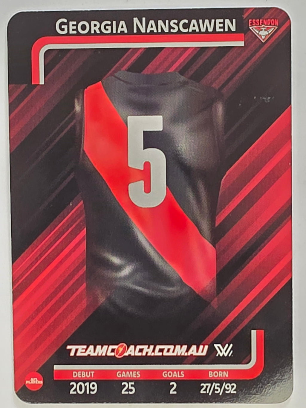 2025 AFLW TeamCoach | #023 Georgia Nanscawen | Essendon Bombers