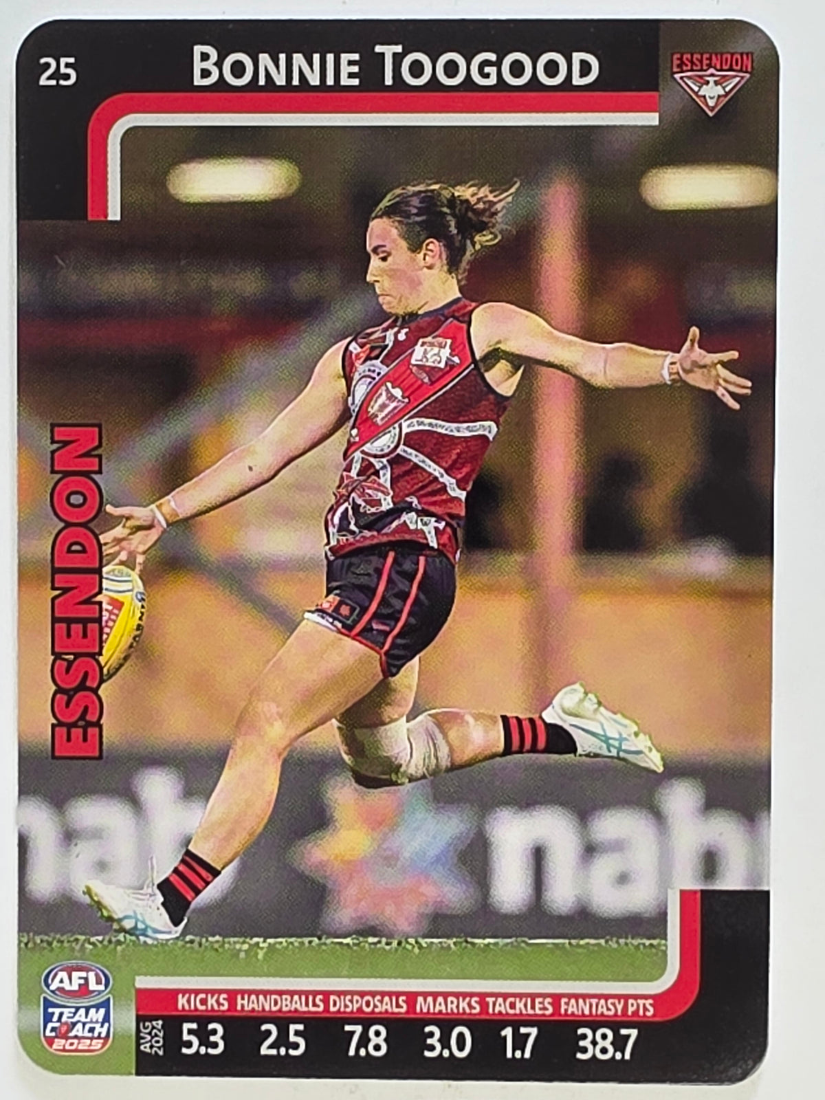 2025 AFLW TeamCoach | #025 Bonnie Toogood | Essendon Bombers