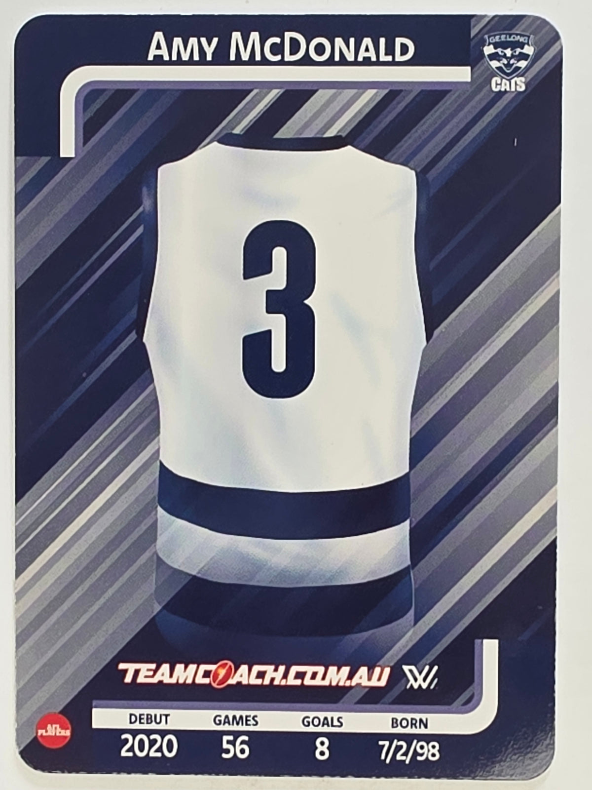 2025 AFLW TeamCoach | #031 Amy McDonald | Geelong Cats