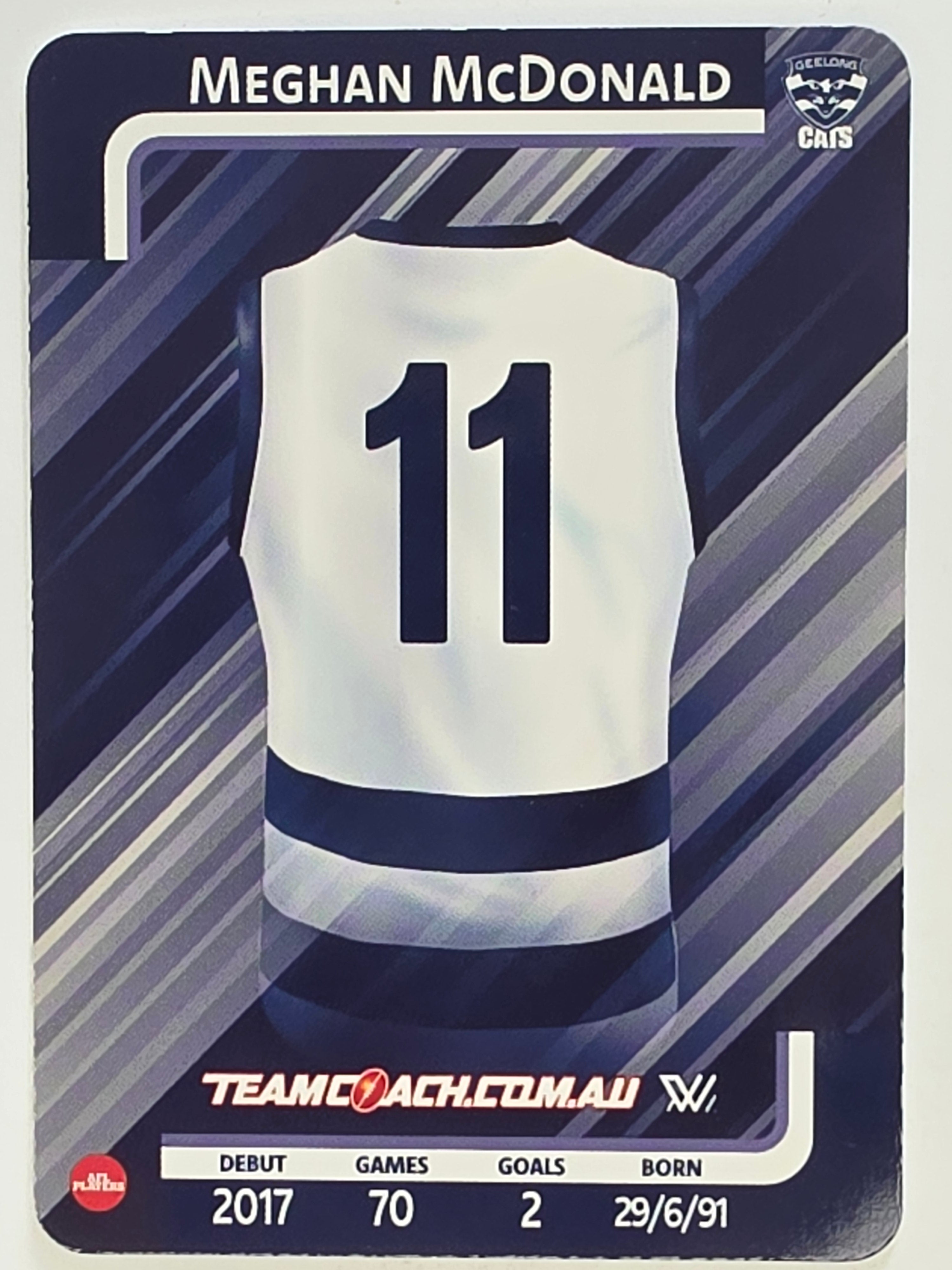 2025 AFLW TeamCoach | #032 Meghan McDonald | Geelong Cats