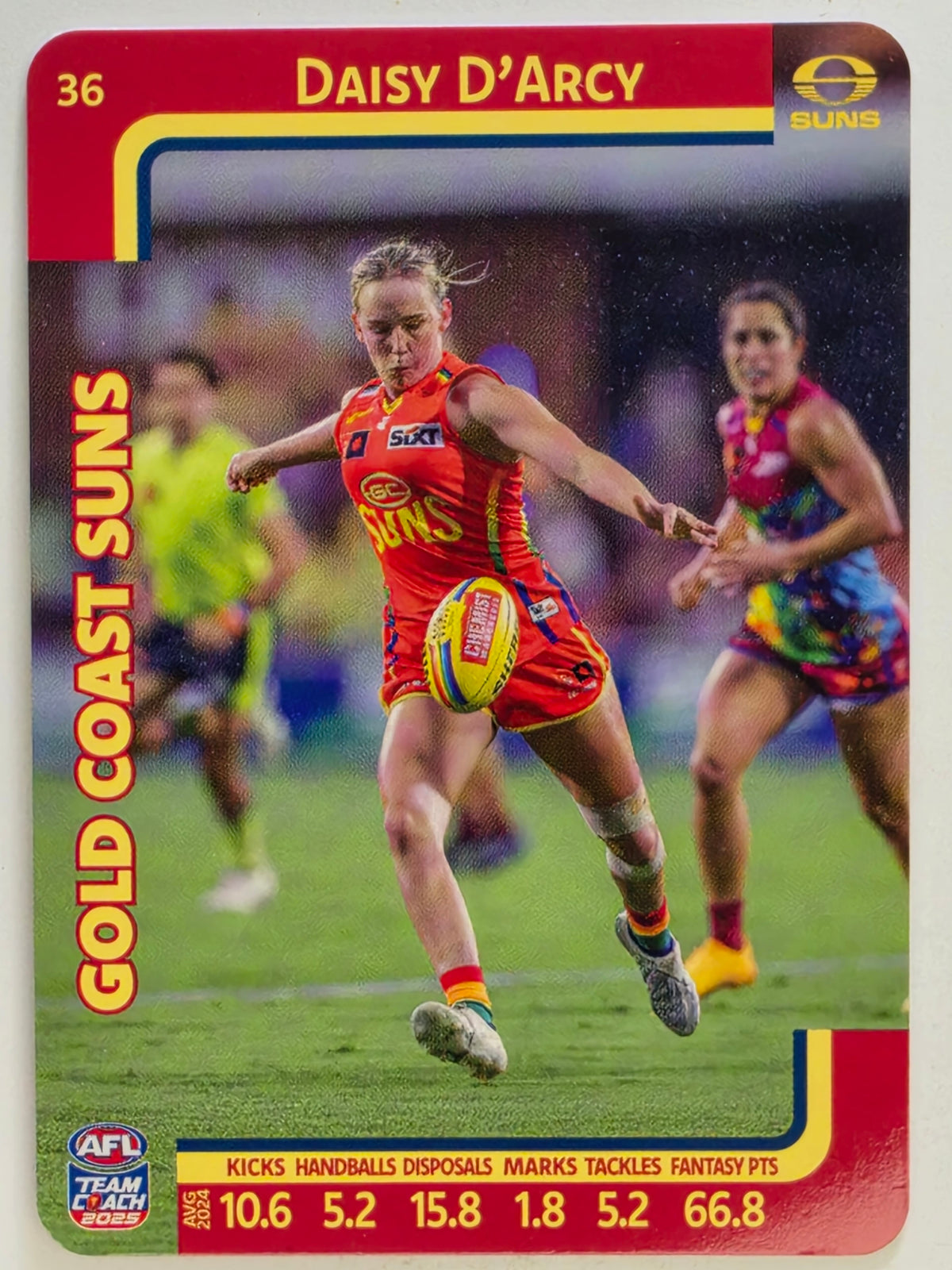 2025 AFLW TeamCoach | #036 Daisy D'Arcy | Gold Coast Suns