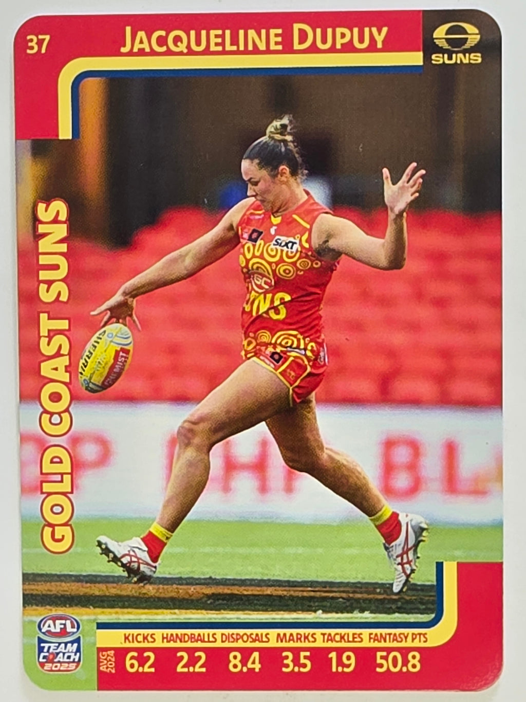 2025 AFLW TeamCoach | #037 Jacqueline Dupuy | Gold Coast Suns