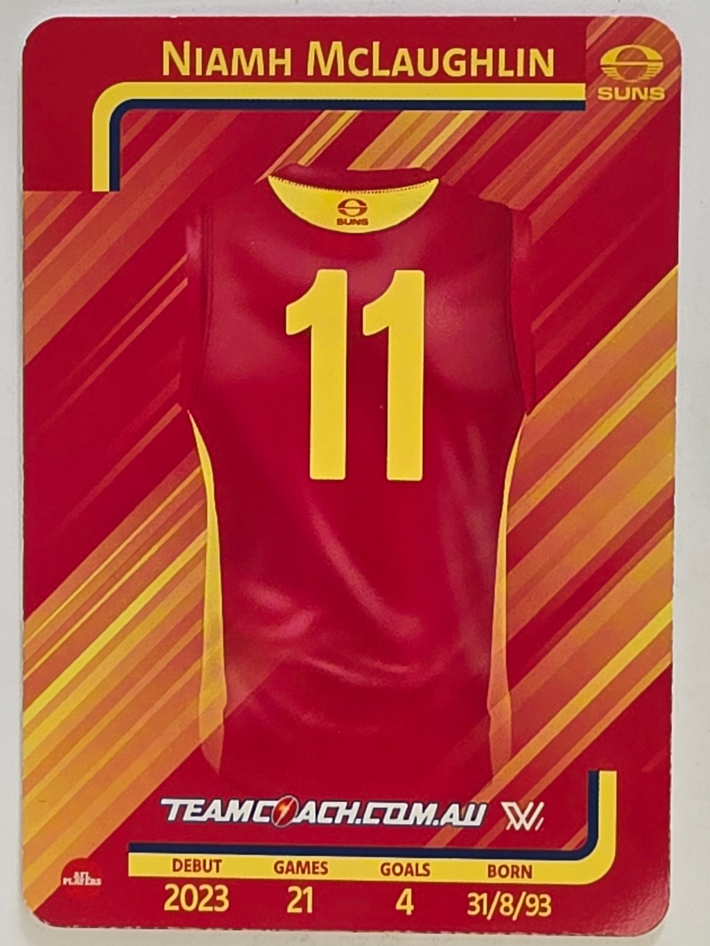 2025 AFLW TeamCoach | #038 Niamh McLaughlin | Gold Coast Suns