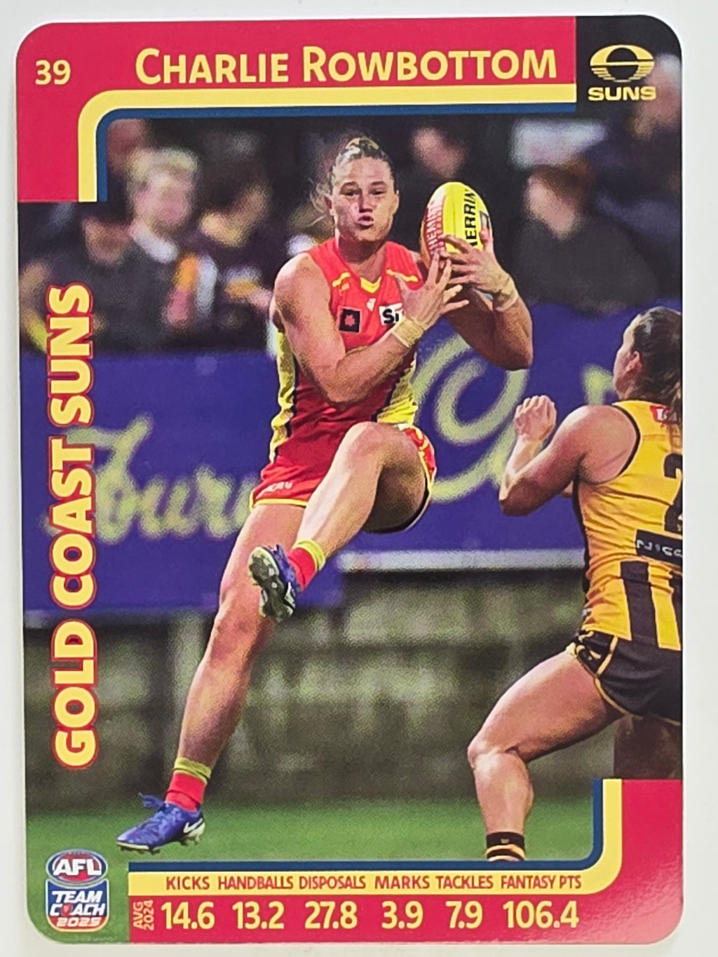 2025 AFLW TeamCoach | #039 Charlie Rowbottom | Gold Coast Suns