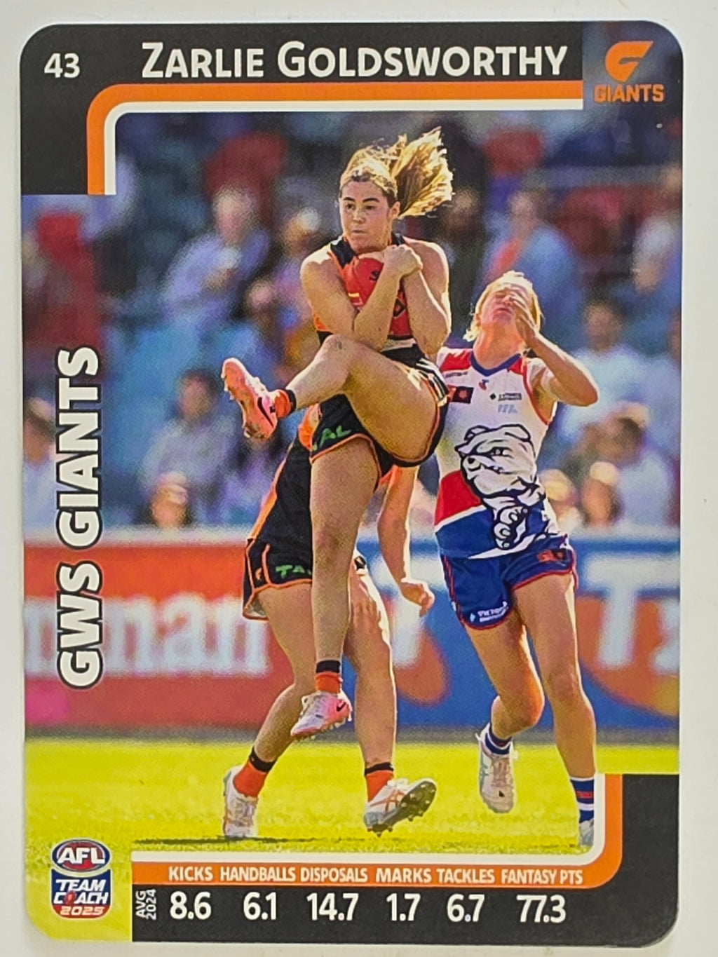 2025 AFLW TeamCoach | #043 Zarlie Goldsworthy | Greater Western Sydney Giants