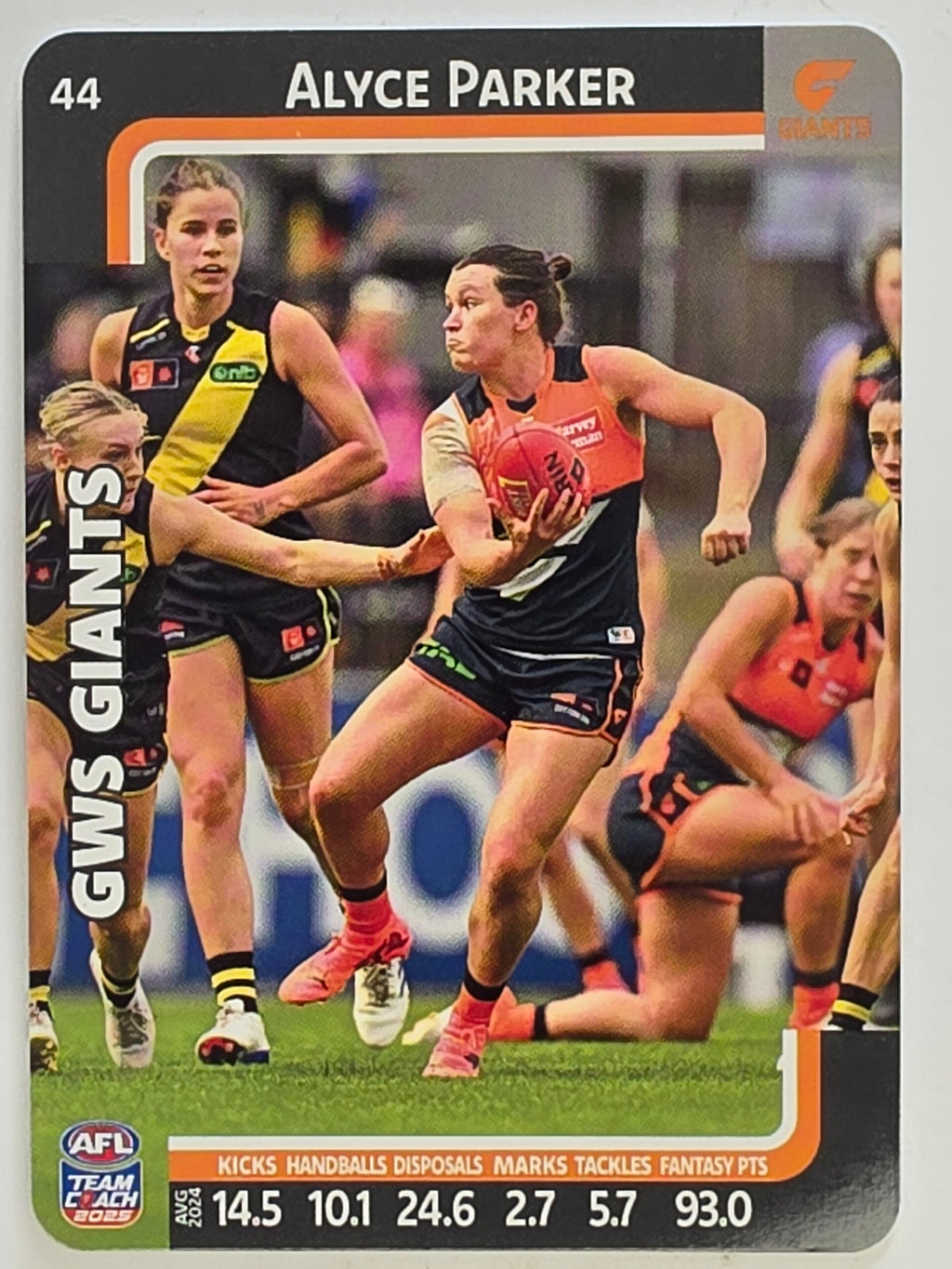 2025 AFLW TeamCoach | #044 Alyce Parker | Greater Western Sydney Giants