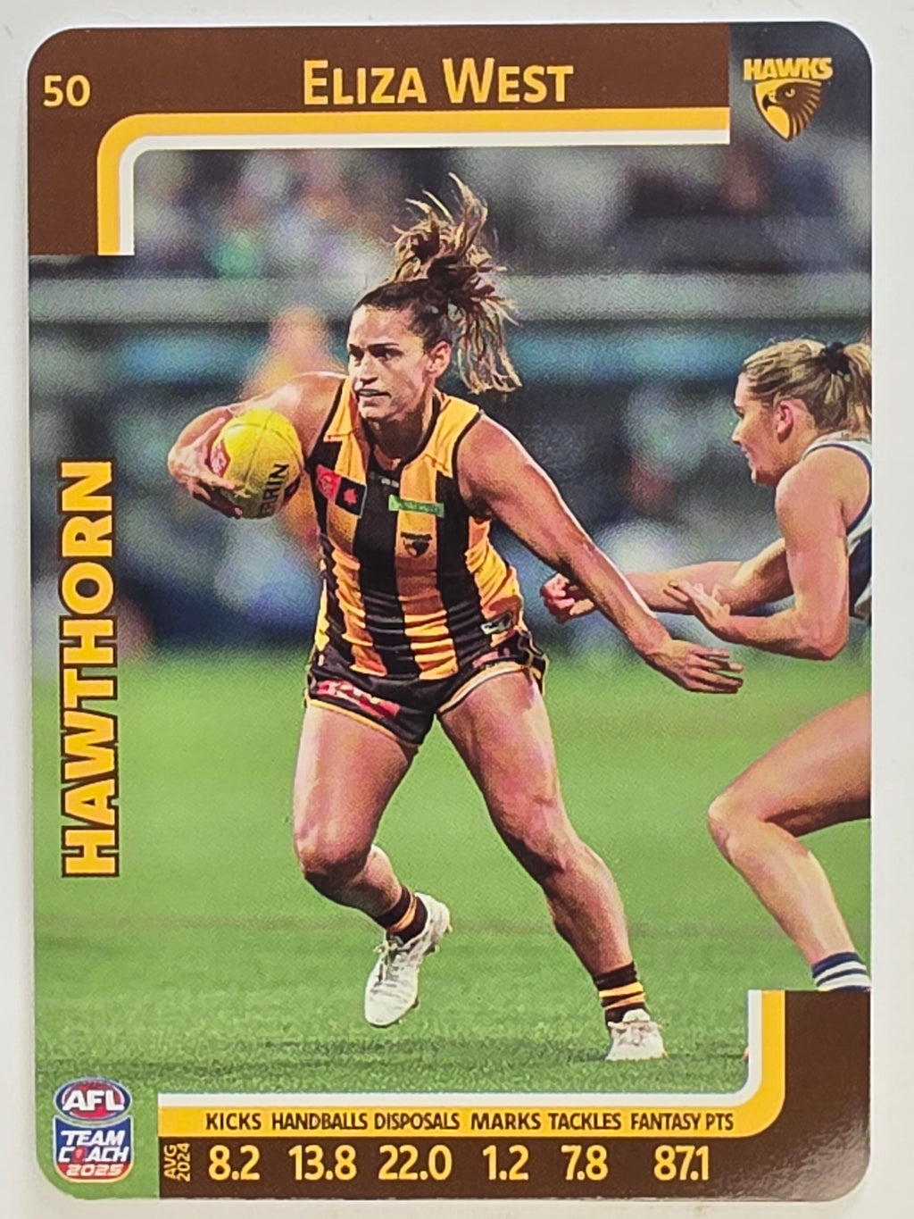 2025 AFLW TeamCoach | #050 Eliza West | Hawthorn Hawks