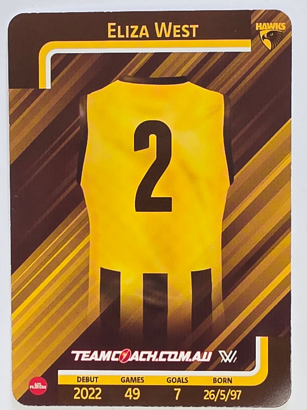 2025 AFLW TeamCoach | #050 Eliza West | Hawthorn Hawks