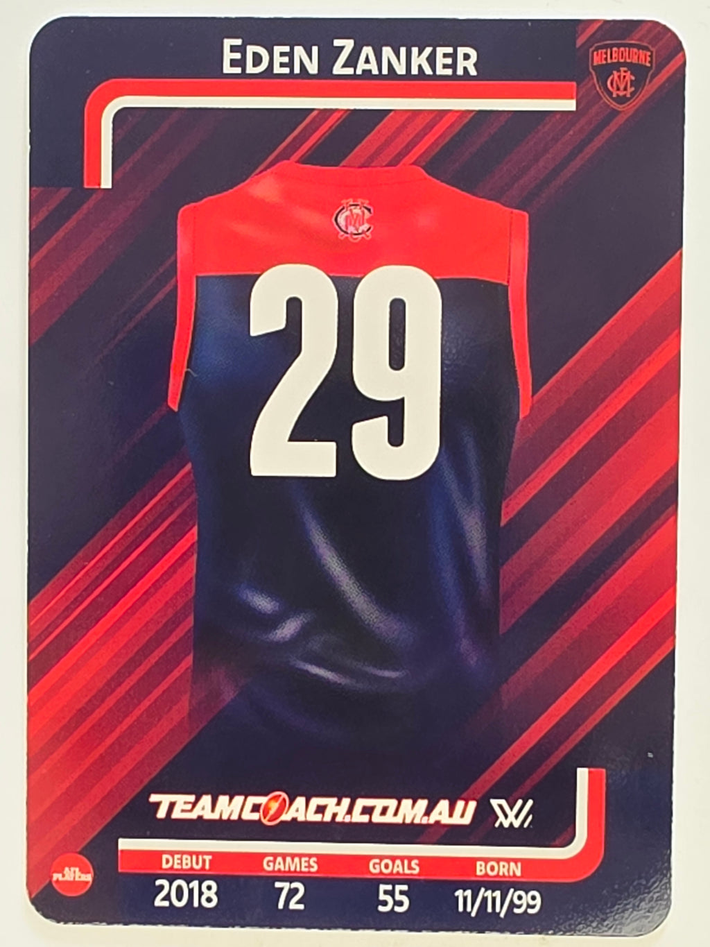2025 AFLW TeamCoach | #055 Eden Zanker | Melbourne Demons