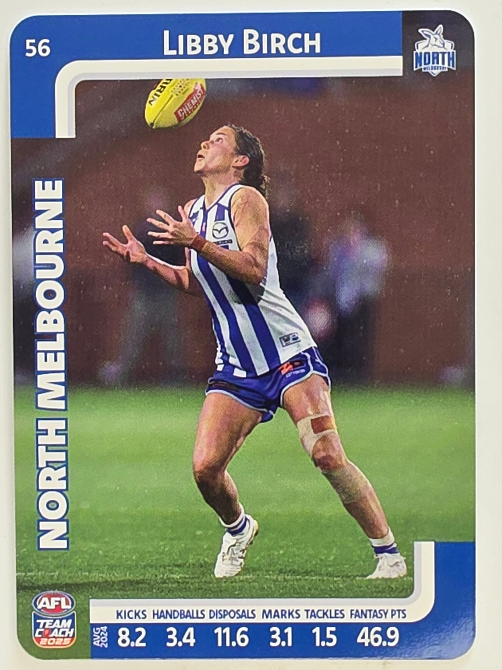 2025 AFLW TeamCoach | #056 Libby Birch | North Melbourne Kangaroos