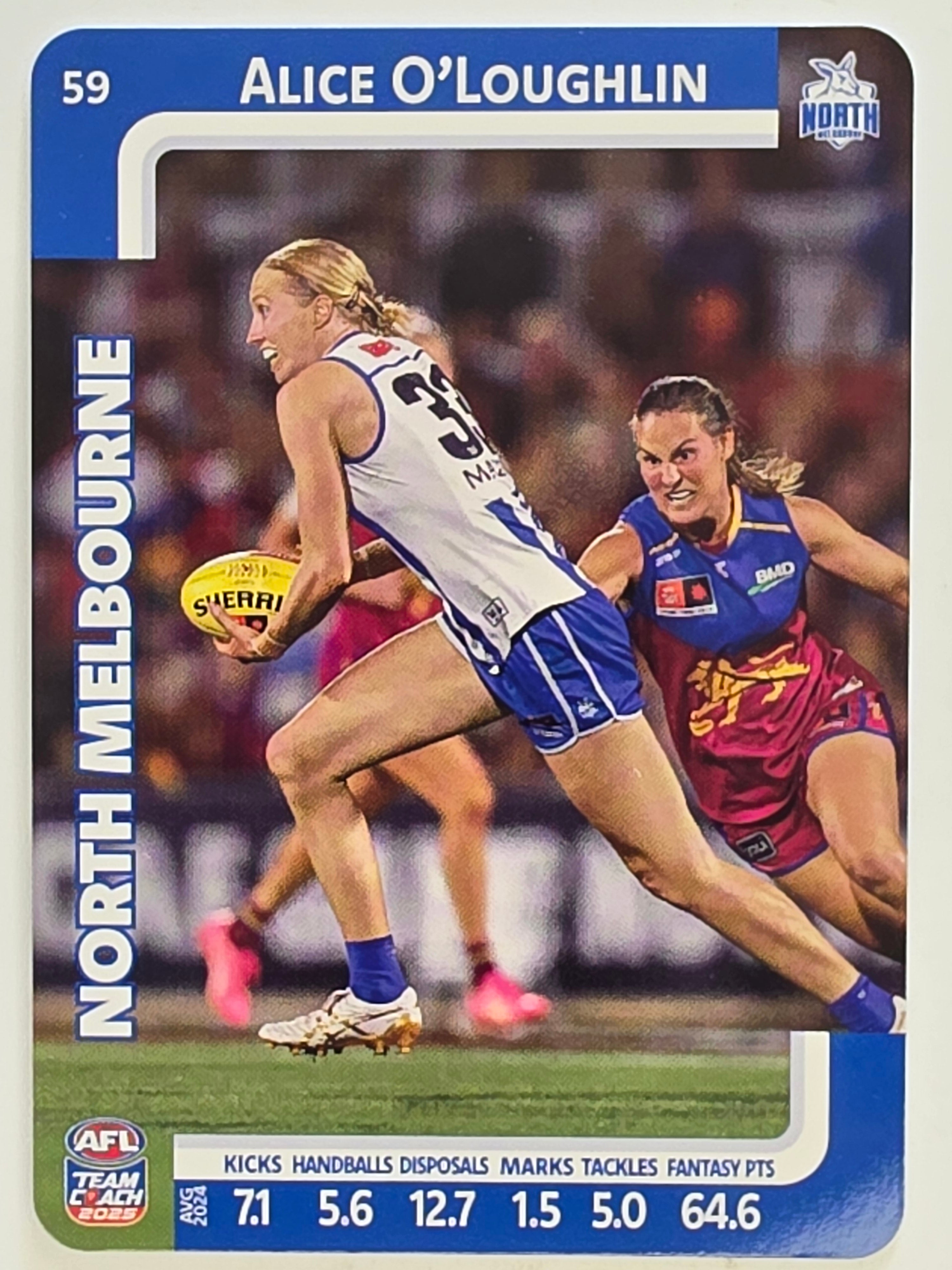 2025 AFLW TeamCoach | #059 Alice O'Loughlin | North Melbourne Kangaroos