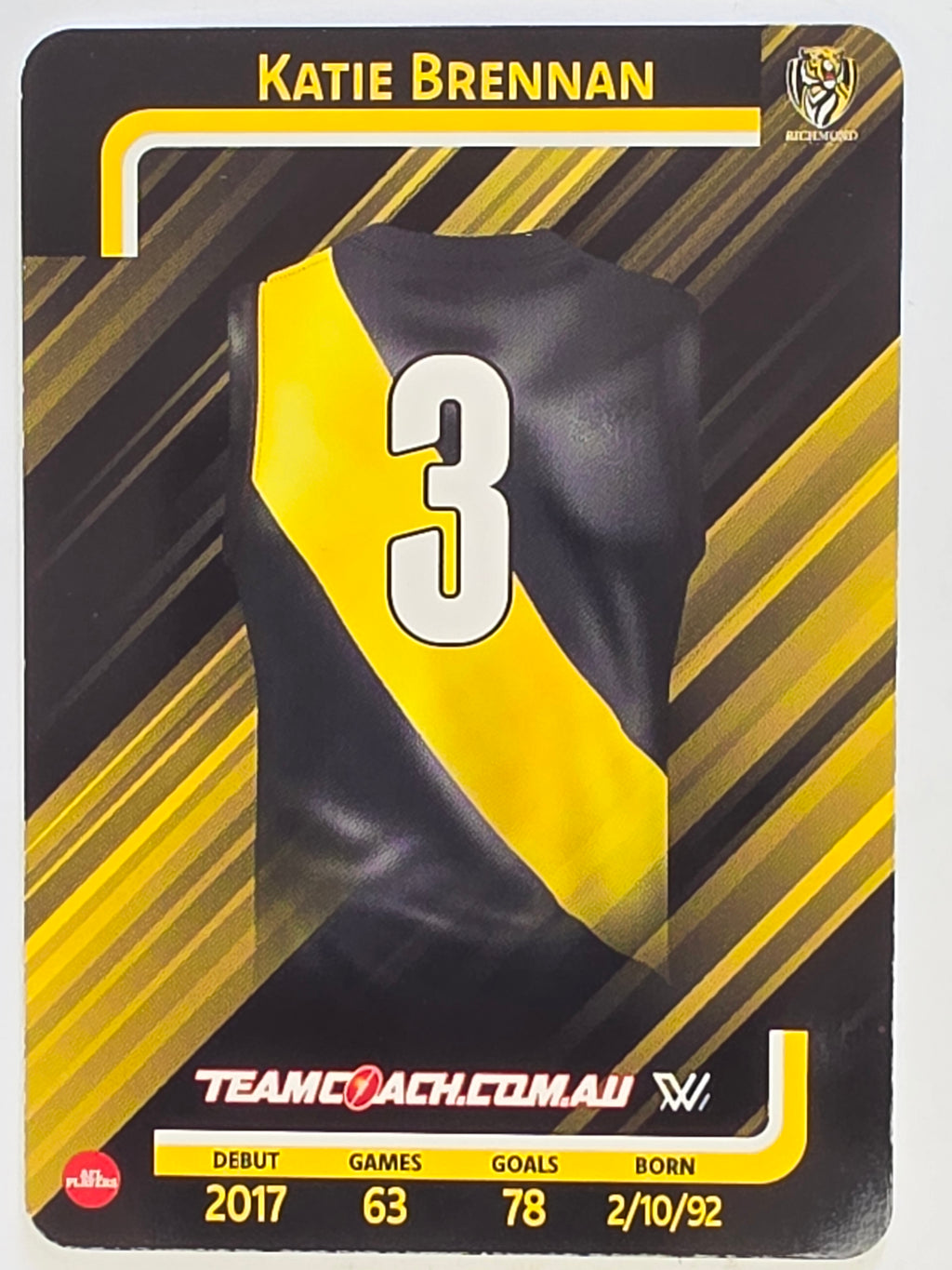2025 AFLW TeamCoach | #066 Katie Brennan | Richmond Tigers