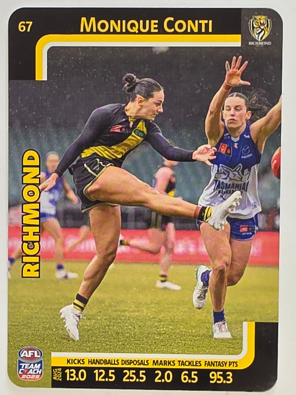 2025 AFLW TeamCoach | #067 Monique Conti | Richmond Tigers
