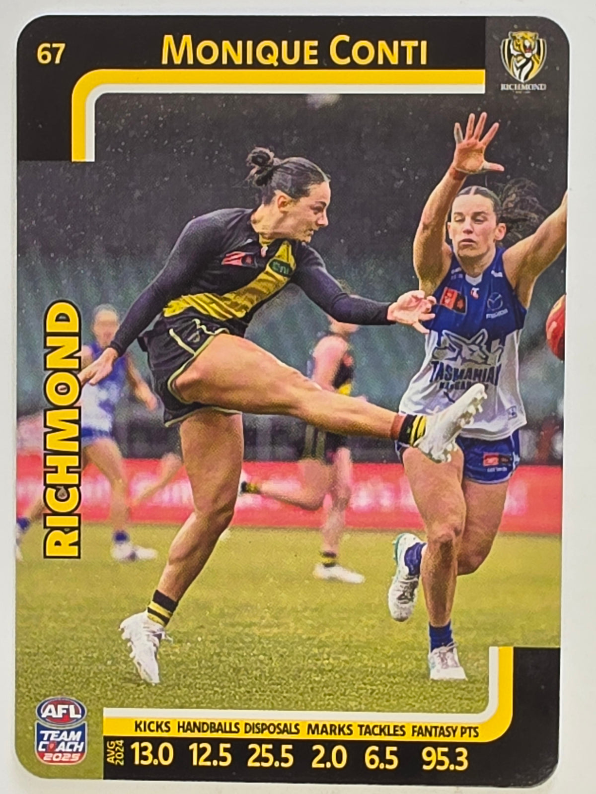 2025 AFLW TeamCoach | #067 Monique Conti | Richmond Tigers