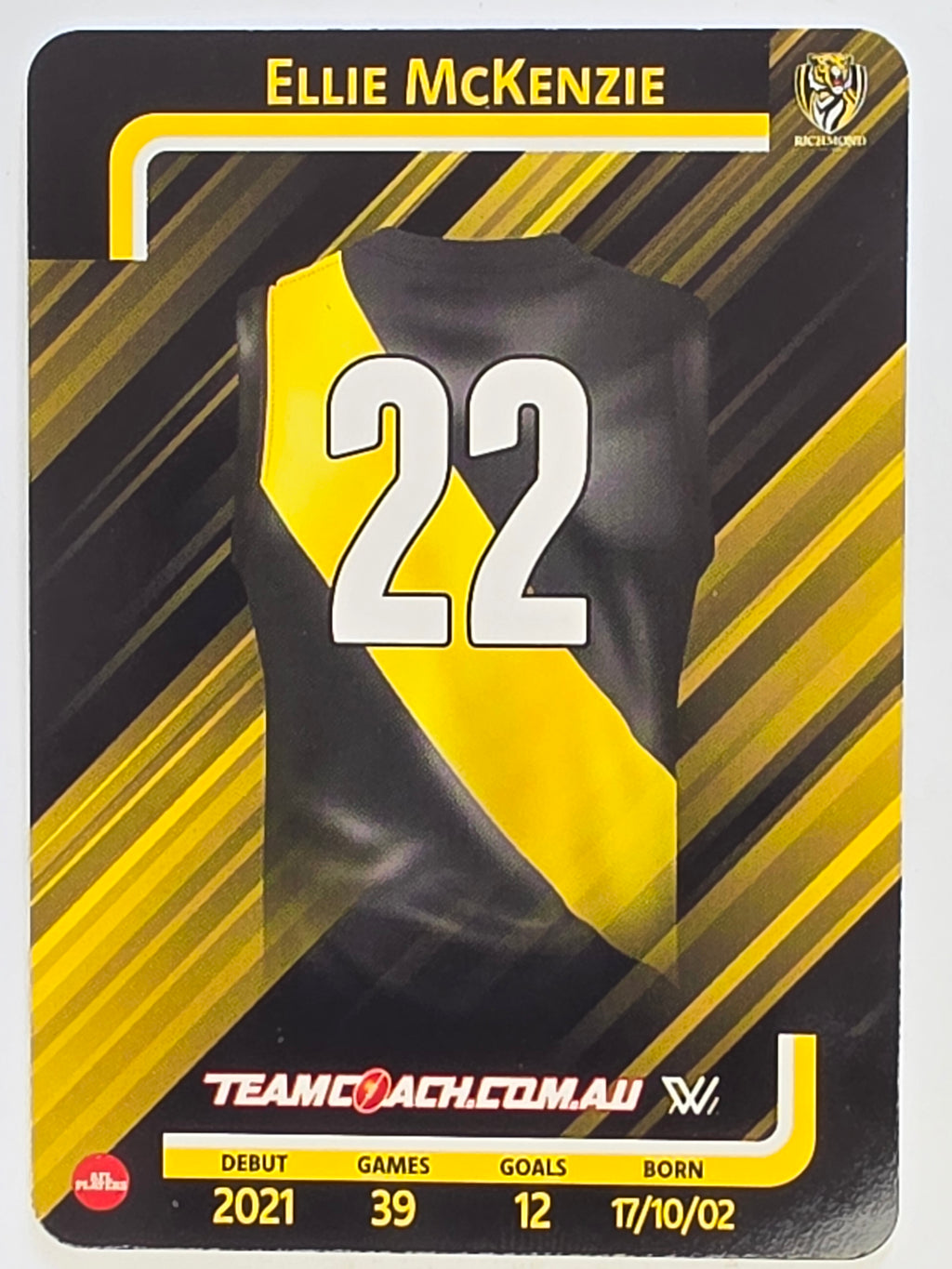2025 AFLW TeamCoach | #069 Ellie McKenzie | Richmond Tigers