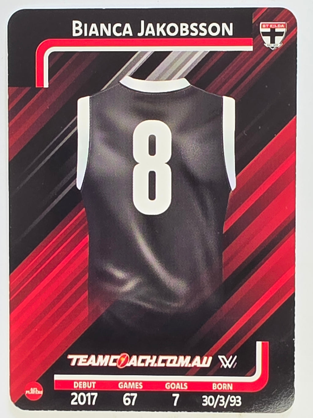 2025 AFLW TeamCoach | #071 Bianca Jakobsson | St. kilda Saints