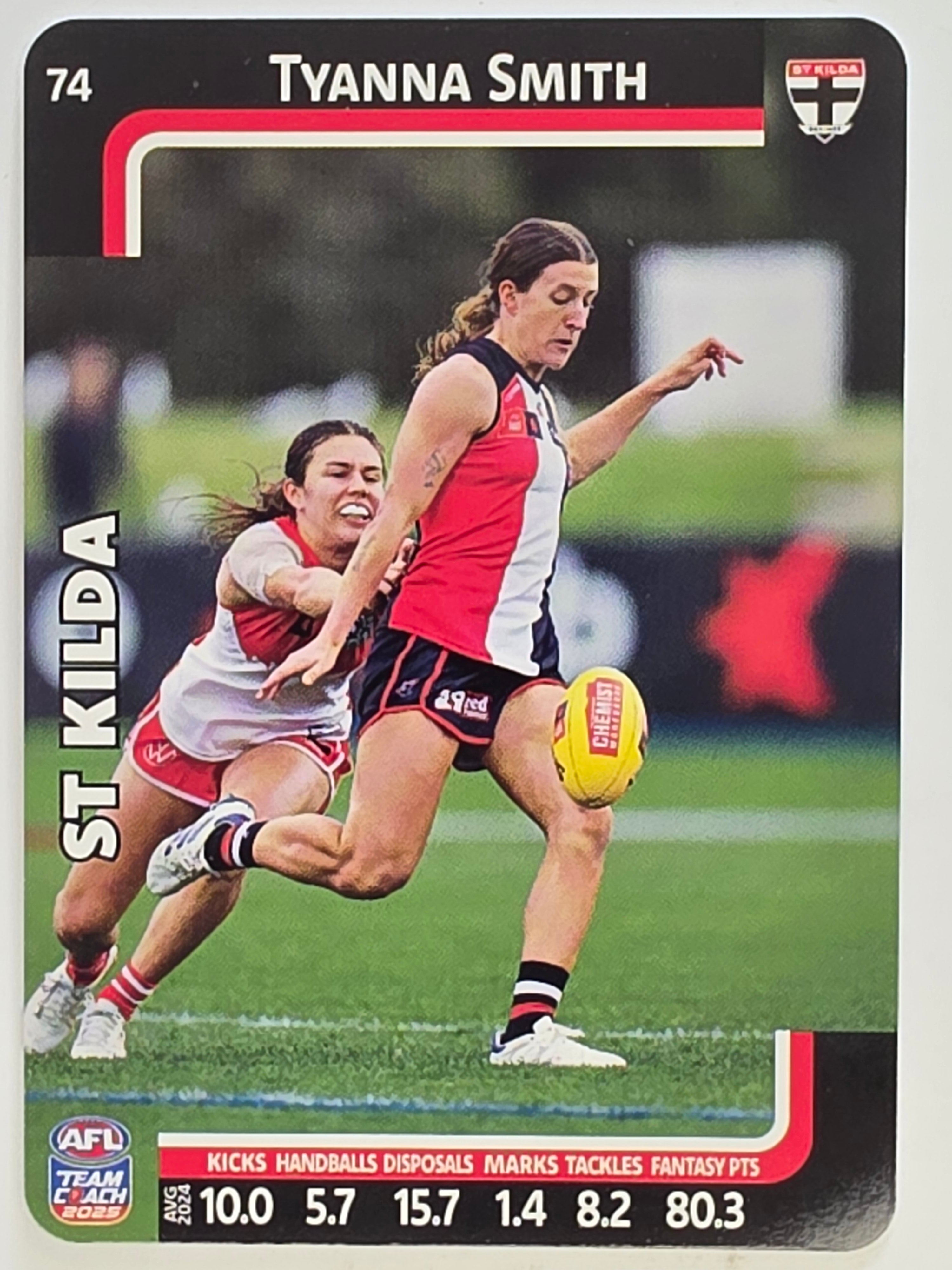 2025 AFLW TeamCoach | #074 Tyanna Smith | St. kilda Saints