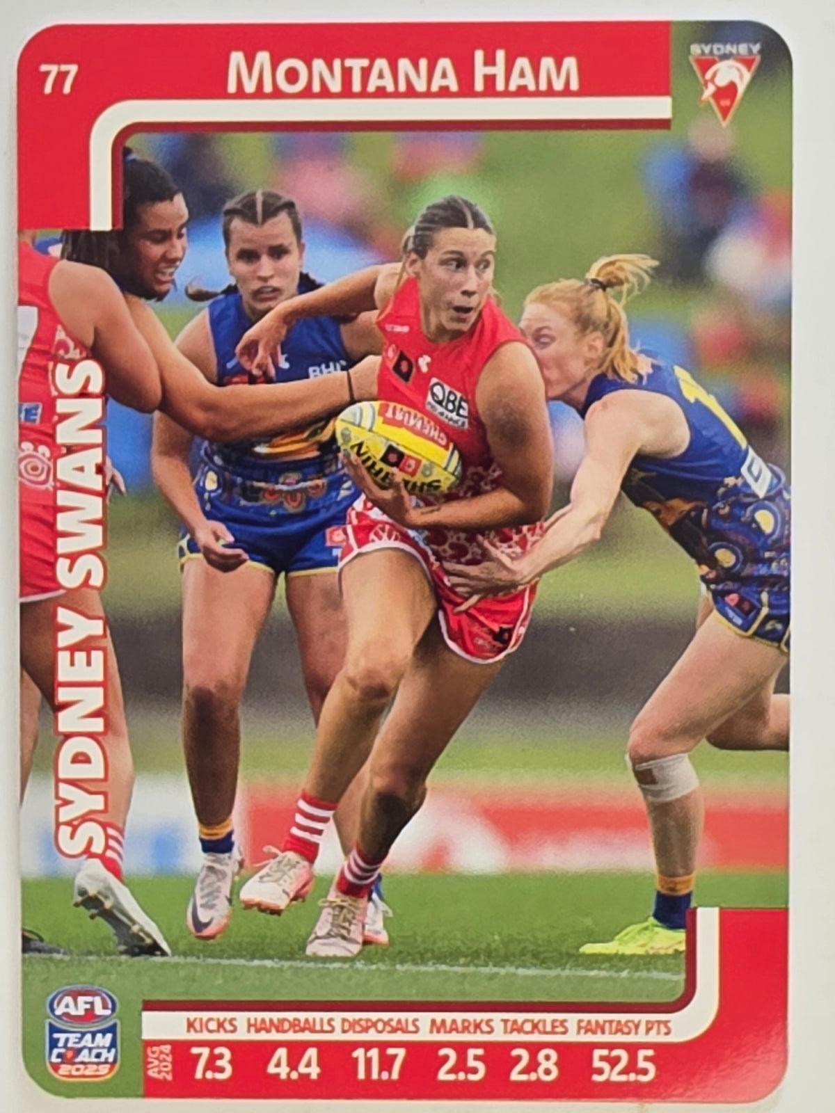 2025 AFLW TeamCoach | #077 Montana Ham | Sydney Swans