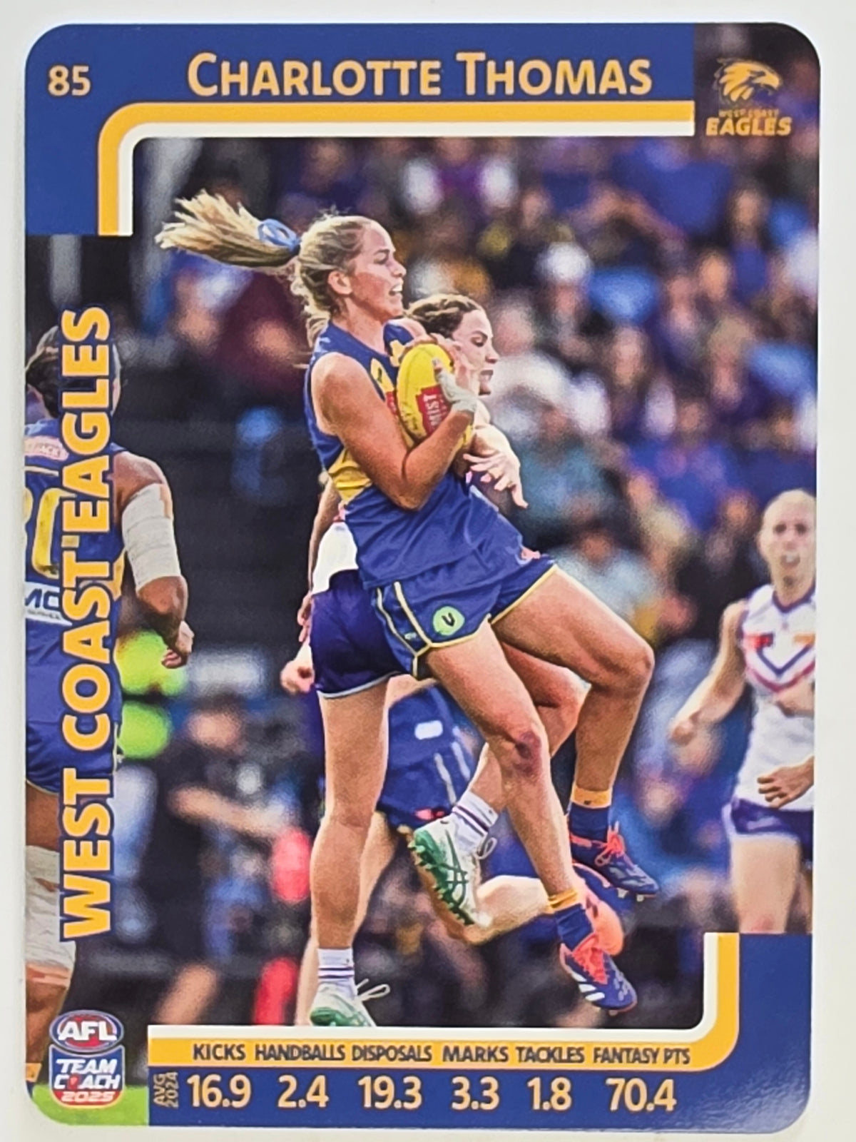 2025 AFLW TeamCoach | #085 Charlotte Thomas | West Coast Eagles