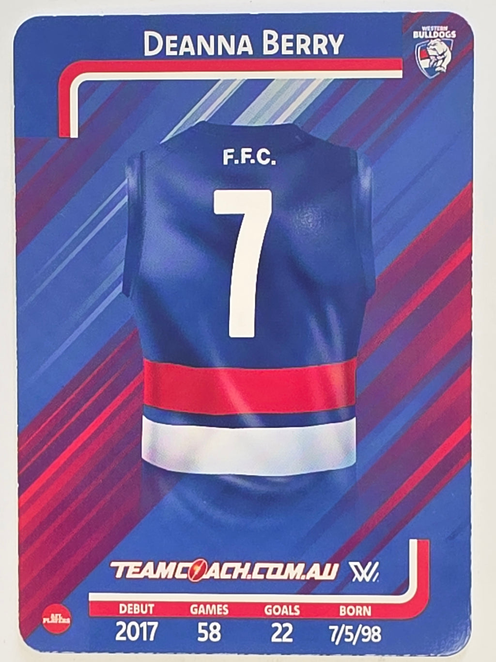 2025 AFLW TeamCoach | #086 Deanna Berry | Western Bulldogs