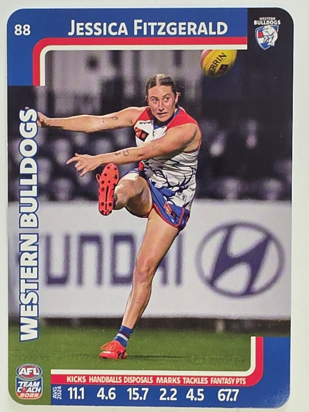 2025 AFLW TeamCoach | #088 Jessica Fitzgerald | Western Bulldogs