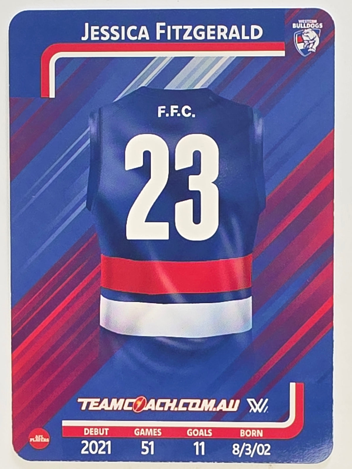 2025 AFLW TeamCoach | #088 Jessica Fitzgerald | Western Bulldogs