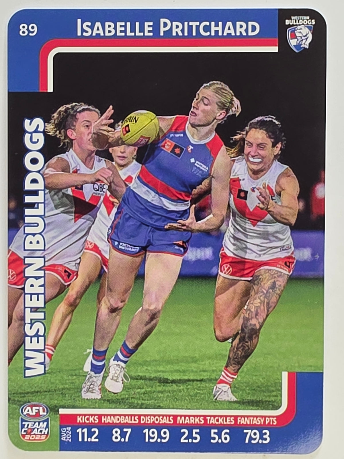 2025 AFLW TeamCoach | #089 Isabelle Pritchard | Western Bulldogs