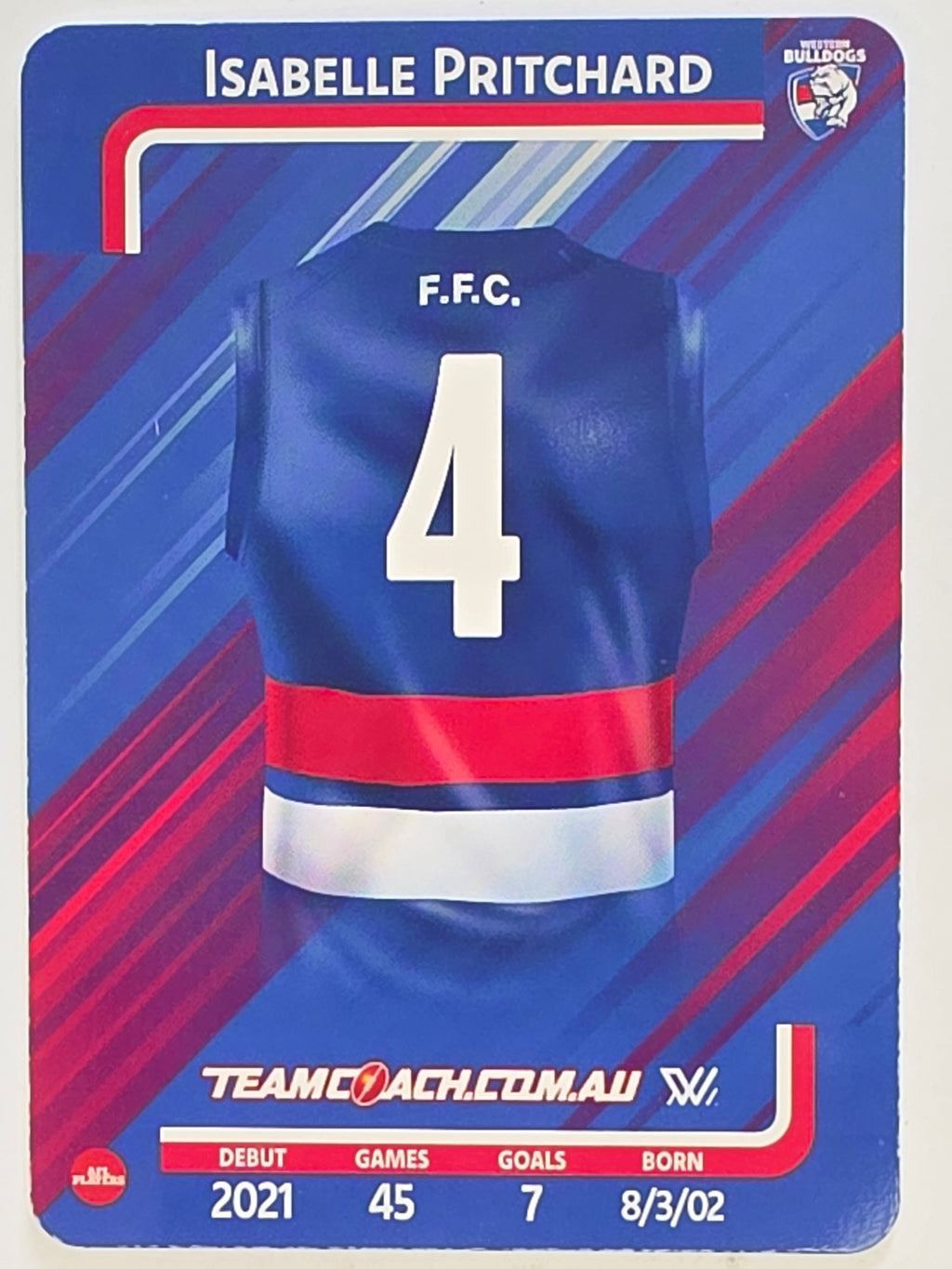 2025 AFLW TeamCoach | #089 Isabelle Pritchard | Western Bulldogs