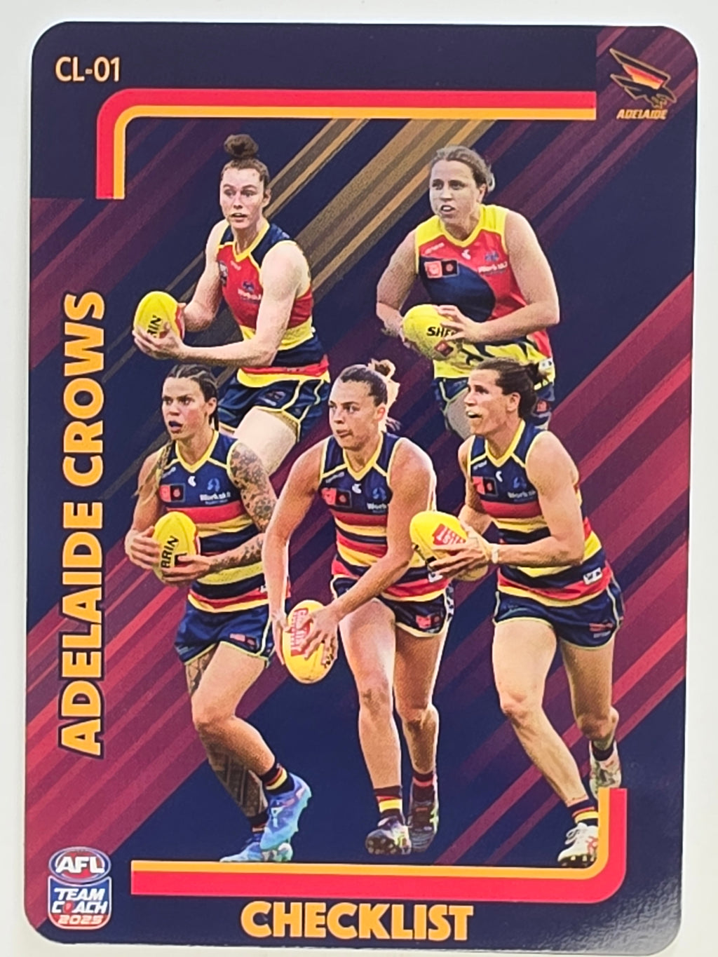 2025 AFLW TeamCoach | #CL-01 Adelaide Crows Checklist
