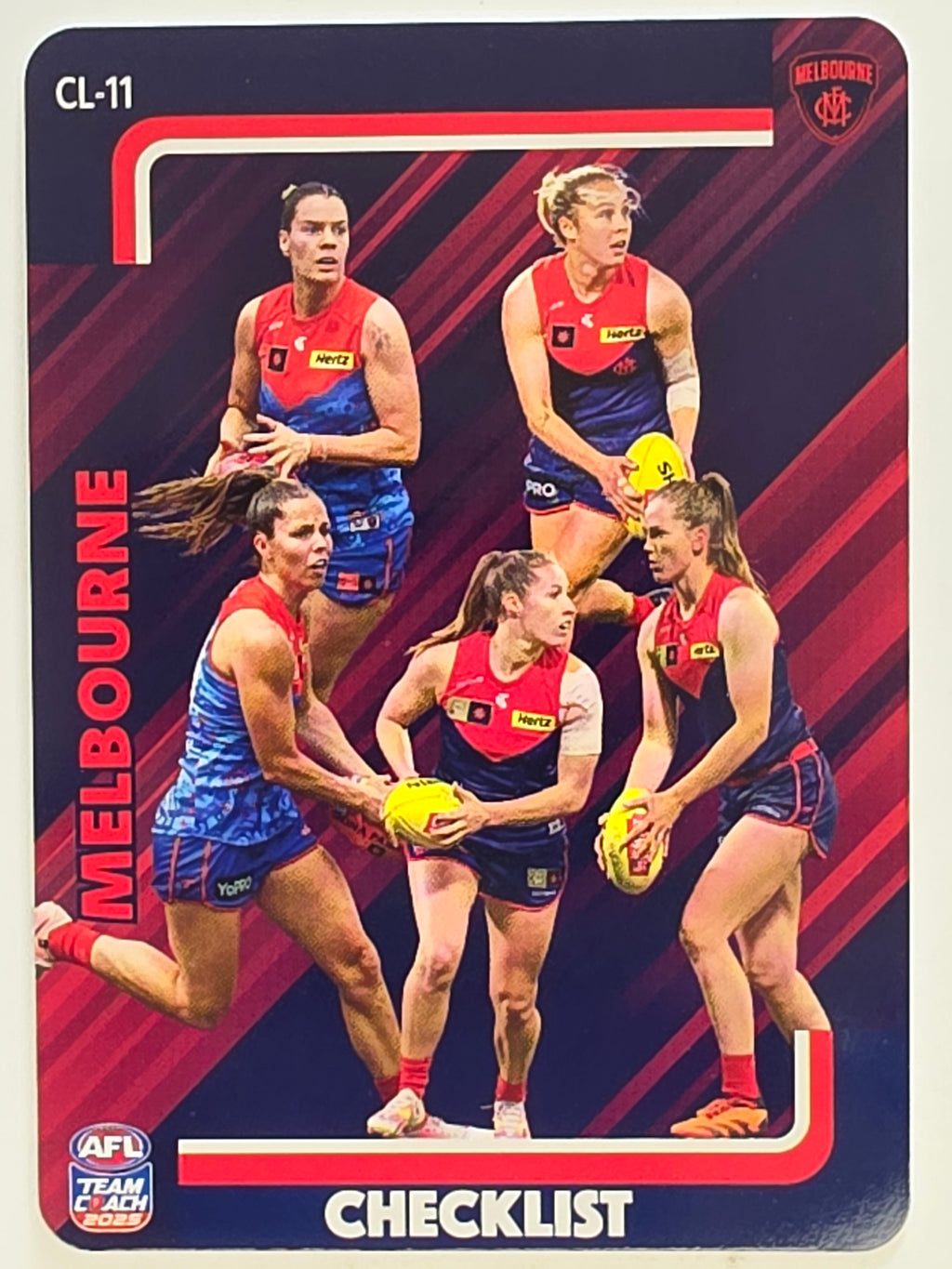 2025 AFLW TeamCoach | #CL-11 Melbourne Demons Checklist