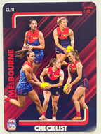 2025 AFLW TeamCoach | #CL-11 Melbourne Demons Checklist