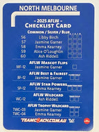 2025 AFLW TeamCoach | #CL-12 North Melbourne Kangaroos Checklist