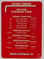 2025 AFLW TeamCoach | #CL-16 Sydney Swans Checklist