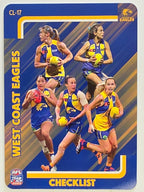 2025 AFLW TeamCoach | #CL-17 West Coast Eagles Checklist