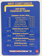2025 AFLW TeamCoach | #CL-17 West Coast Eagles Checklist