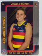 2025 AFLW TeamCoach | Silver Parallel #002 Chelsea Biddell | Adelaide Crows